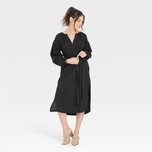 NWT Universal Thread Black Long Sleeve Dress